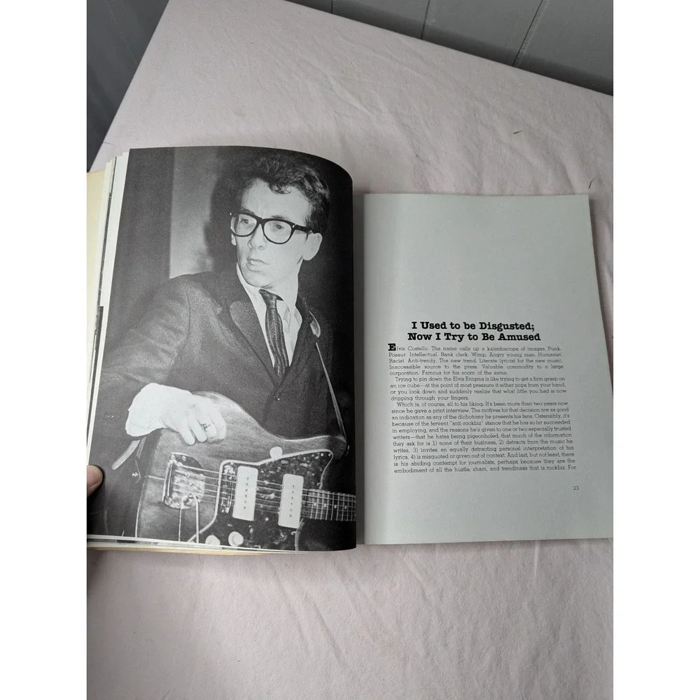 Elvis Costello false biography based on rumor innuendo‎ lies paperback book 1981